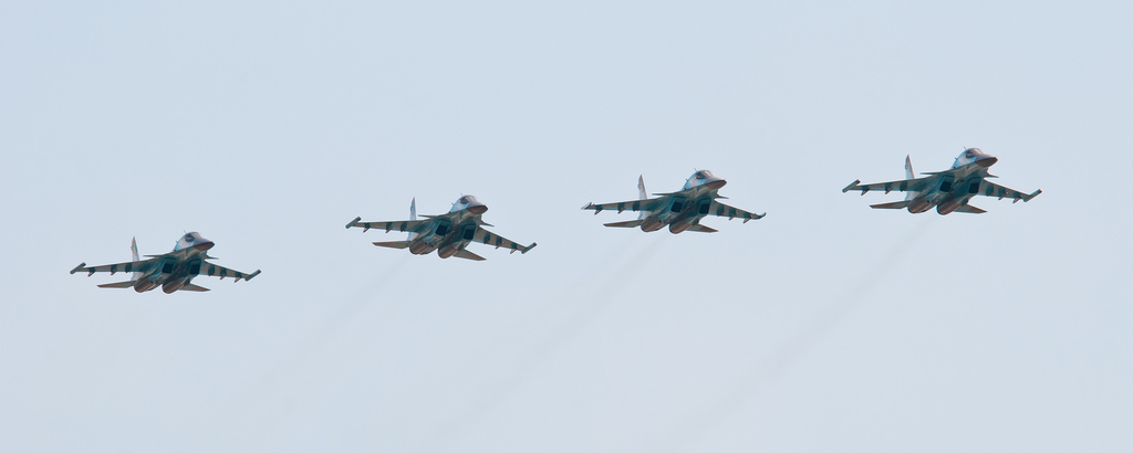 Esercitazioni aeree russe al confine con l’Ucriana
