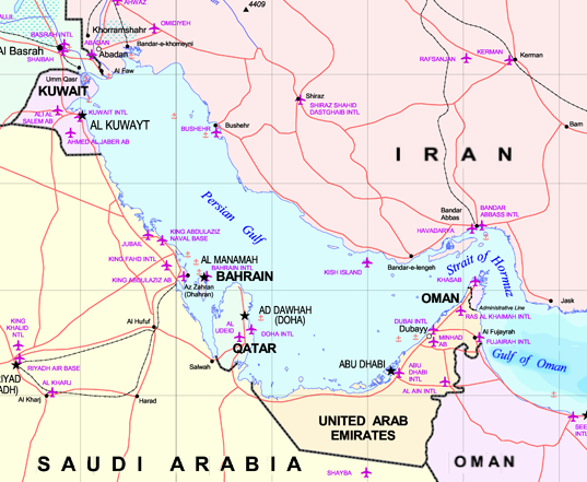 Golfo Persico nave americana spara colpi di avvertimento contro unità iraniana