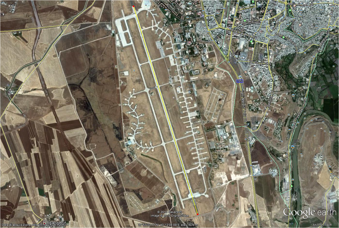 Venti ufficiali americani visitano la base aerea di Diyarbakir in Turchia