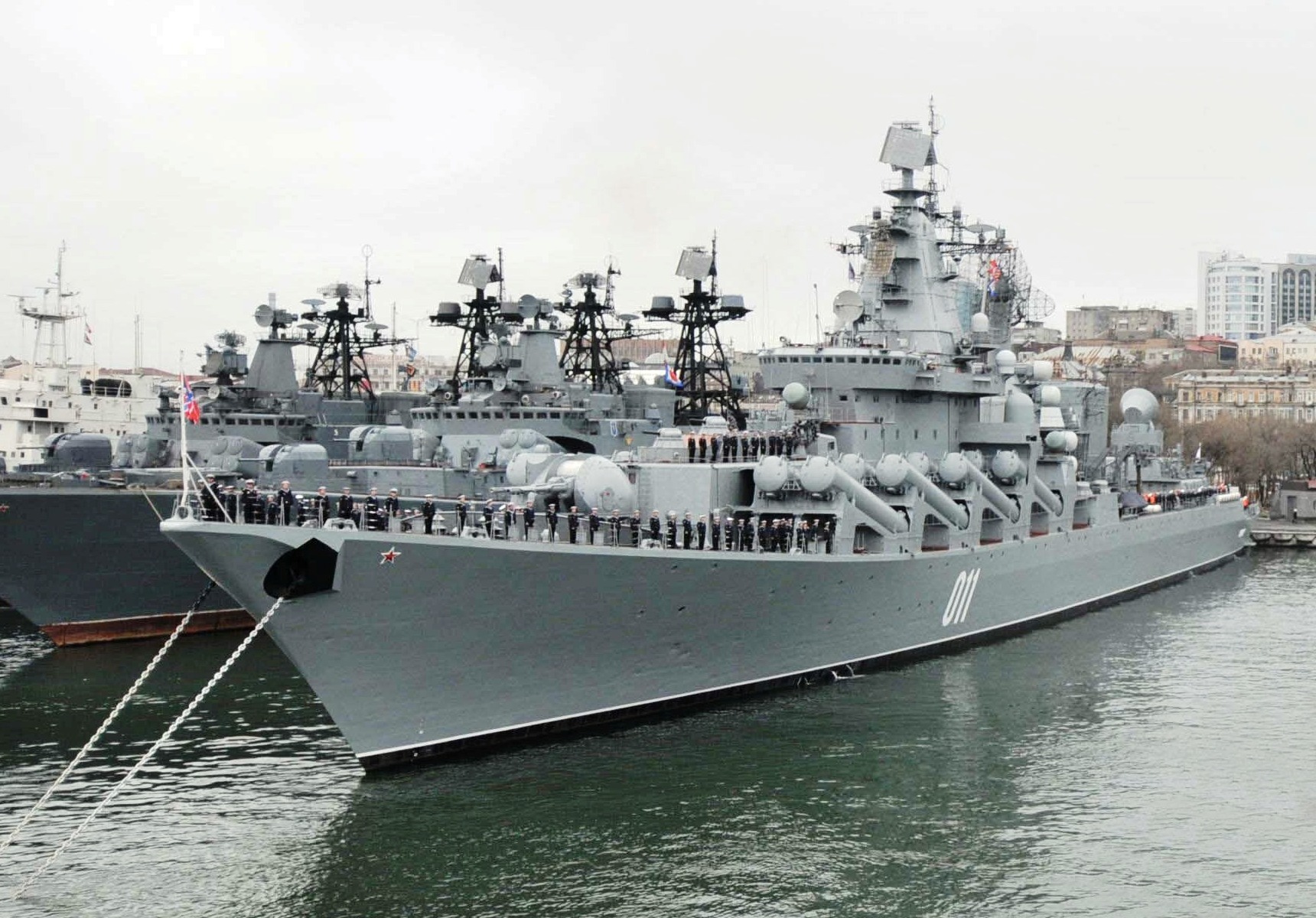 La nave da guerra russa Varyag attracca ad Alessandria d’Egitto