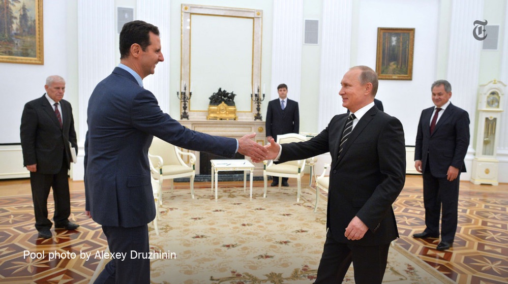 Incontro Putin – Al Assad trascrizione delle dichiarazioni di benvenuto