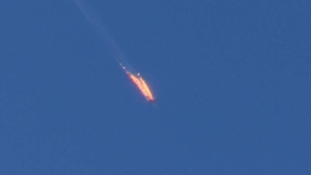 Confine Siria Turchia abbattuto aereo militare russo