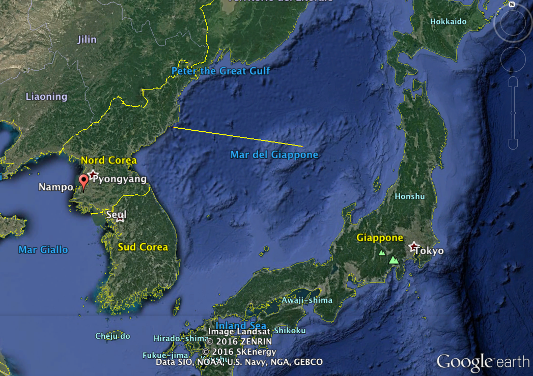 Missile Nord Coreano raggiunge l’ADIZ del Giappone