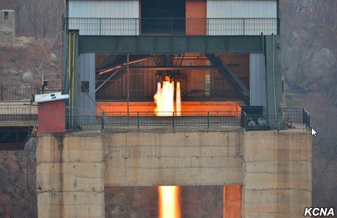 Corea del Nord: testato con successo il motore di un missile intercontinentale