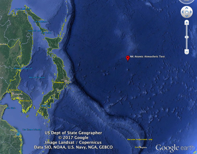 Gli effetti fisici, diplomatici e militari di un test atomico nord-coreano sul Pacifico